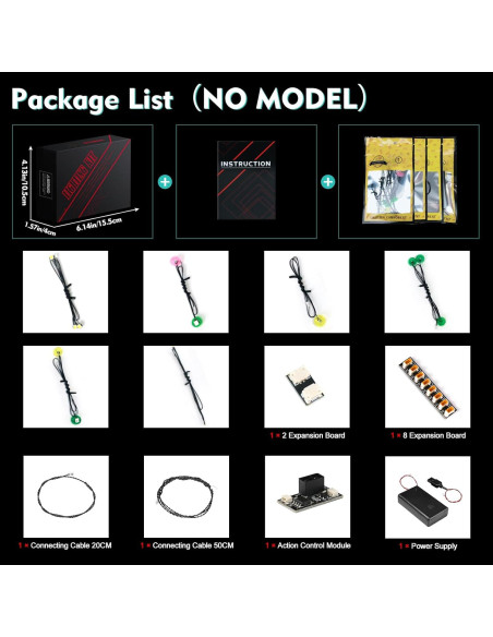 Kit de Iluminación LED LocoLee para LEGO 31217 Tigre