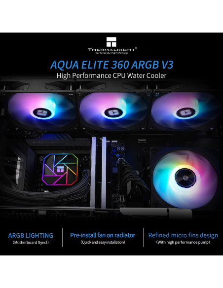 Enfriador de CPU por Agua Thermalright Aqua Elite 360 V3