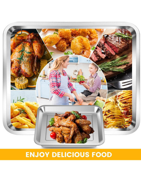 Canasta de Acero Inoxidable para Freidora de Aire Cuisinart TOA 95 - 36.8 x 29.5 cm