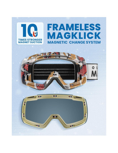 Gafas de Esquí OutdoorMaster Heron OTG con Lente Intercambiable