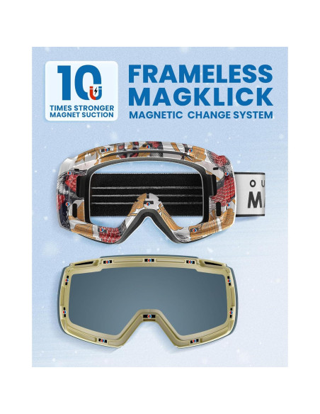 Gafas de Esquí OutdoorMaster Heron OTG con Lente Intercambiable