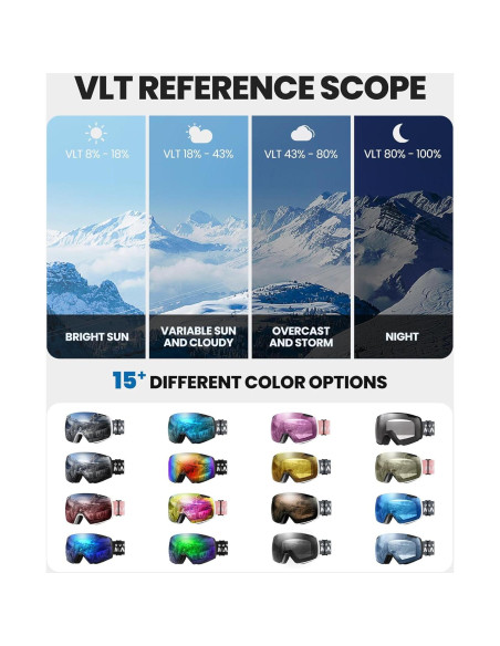 Gafas de Esquí OutdoorMaster Heron OTG con Lente Intercambiable