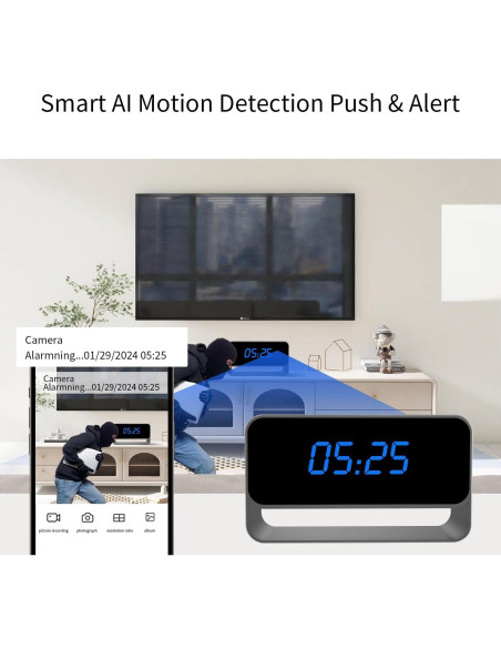 Cámara Reloj LIBREFLY Full HD 1080P con Visión Nocturna