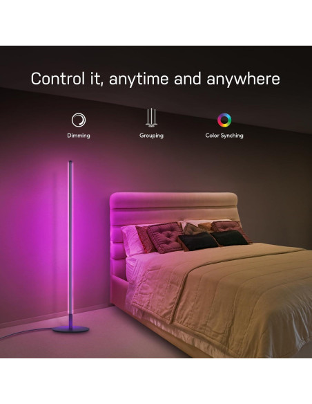 Lámpara de Pie Inteligente Feit Electric 42" RGBW LED WiFi