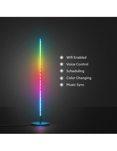 Lámpara de Pie Inteligente Feit Electric 42" RGBW LED WiFi