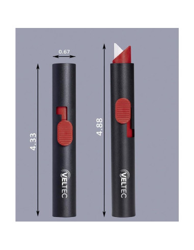 Cortador Utilitario Retráctil Veltec VC90 Cerámico Negro