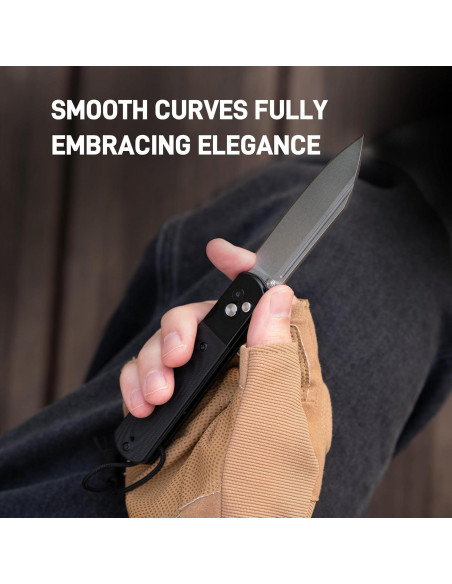 Cuchillo de Camping ARTISANCUTLERY 1875P Holm G10 Negro