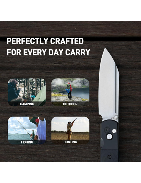 Cuchillo de Camping ARTISANCUTLERY 1875P Holm G10 Negro