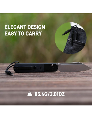 Cuchillo de Camping ARTISANCUTLERY 1875P Holm G10 Negro