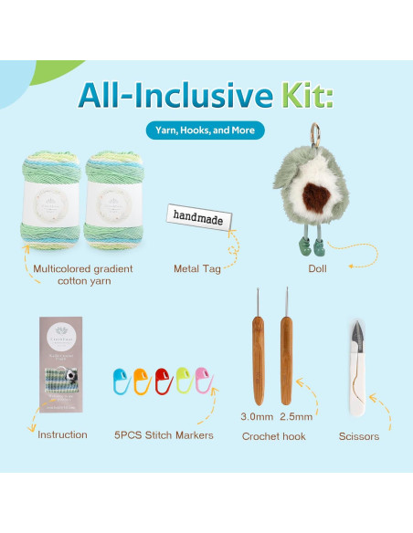 Kit de Crochet CrochEaze para Principiantes con Tutoriales