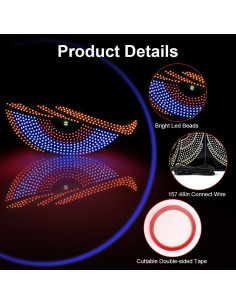Luces LED Ojos de Diablo LIYISHUO para Autos Azul 11 Modos 2