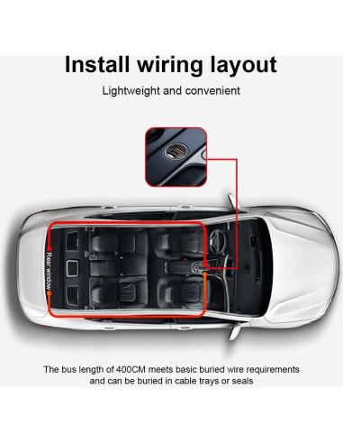 Luces LED Ojos de Diablo LIYISHUO para Autos Azul 11 Modos