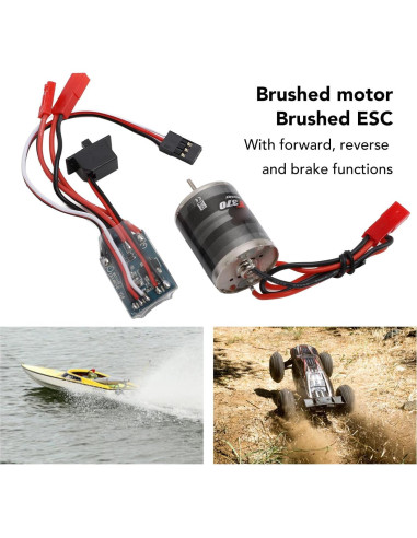Combo Motor ESC de Escobillas 31T 30A para Coches RC 1/16 1/18