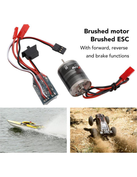 Combo Motor ESC de Escobillas 31T 30A para Coches RC 1/16 1/18