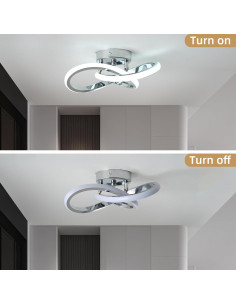 Lámpara de Techo LED REYDELUZ 34.8x21 cm Blanco Frío 6000K 2