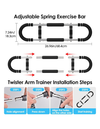 Entrenador de Brazos Twister CIRQUISTA 50-130Lbs Ajustable