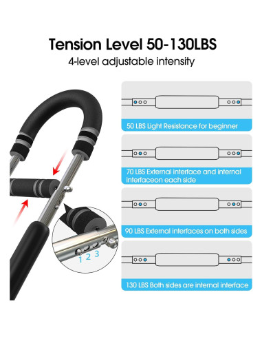 Entrenador de Brazos Twister CIRQUISTA 50-130Lbs Ajustable