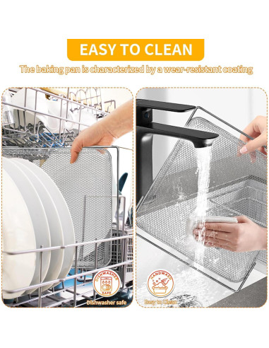 Cesta de Freidora de Aire Ninja 13.5" x 12.3" Acero FDA