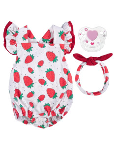 Conjunto Ropa Muñeca Reborn BABESIDE 17-22 Pulgadas Fresas