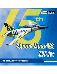 Avión RC FMS Viper V2 70mm EDF Azul Marino PNP 3.46kg 2