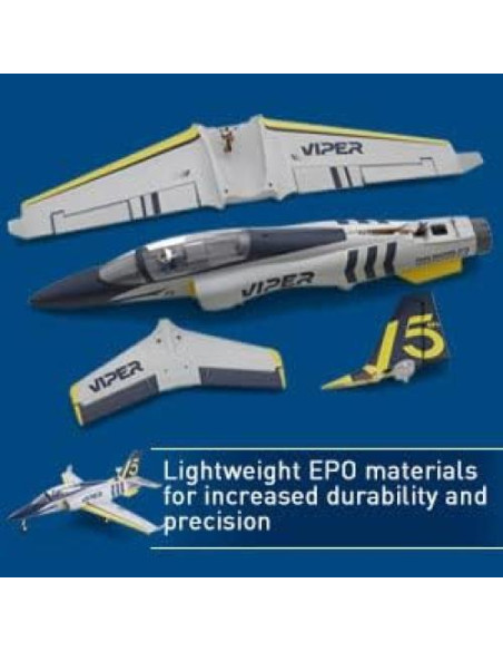 Avión RC FMS Viper V2 70mm EDF Azul Marino PNP 3.46kg