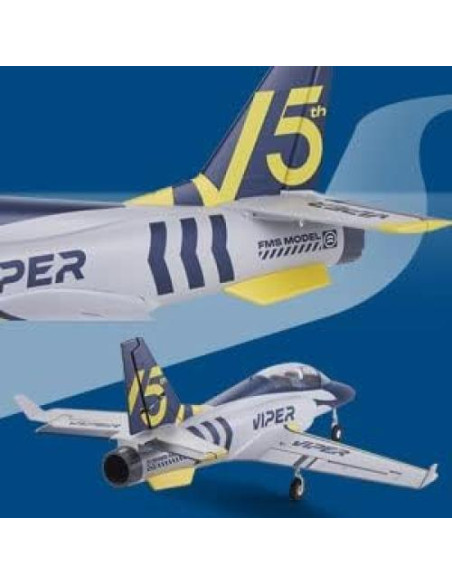 Avión RC FMS Viper V2 70mm EDF Azul Marino PNP 3.46kg