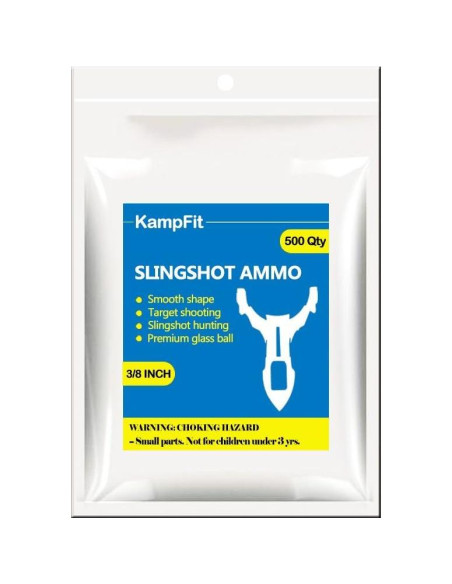 Canicas de vidrio claras KampFit 0.95 cm 500 unidades