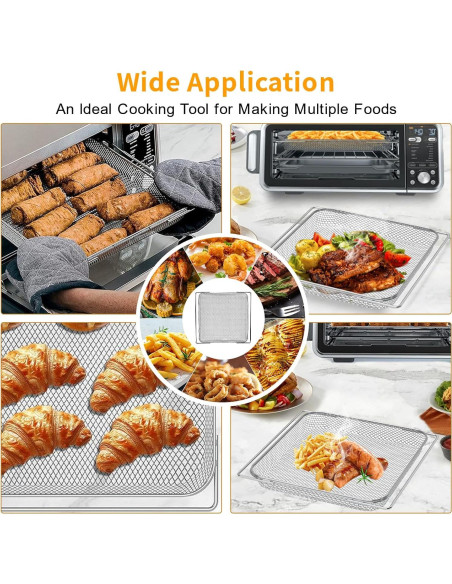 Cesta de Freidora de Aire Ninja 13.5" x 12.3" Acero FDA