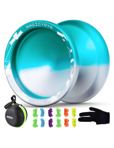 Yo-yo Profesional YOSTAR V10 No Responsivo Azul Plateado