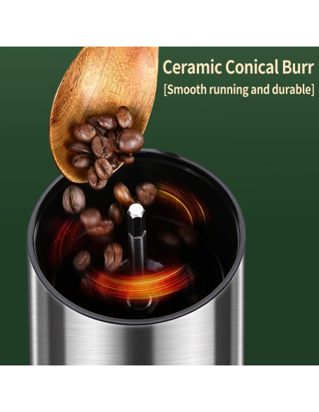 Molino de Café Manual BOMANSI BOMS - 6 Niveles Ajustables