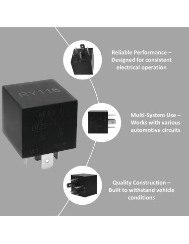 Rele RY116 Standard Motor Products - Reemplazo para Vehículos