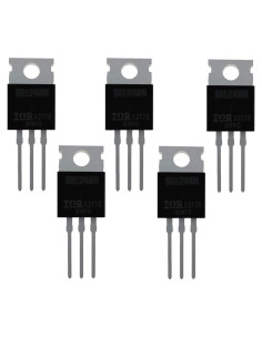 5 Piezas Transistor MOSFET N-Canal IRLZ44N 55V 47A TO-220