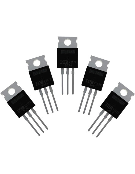 5 Piezas Transistor MOSFET N-Canal IRLZ44N 55V 47A TO-220