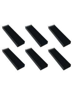 Disipador de Calor de Aluminio Easycargo 100mm 6 Piezas Negro
