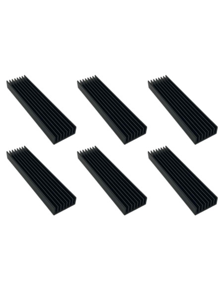 Disipador de Calor de Aluminio Easycargo 100mm 6 Piezas Negro