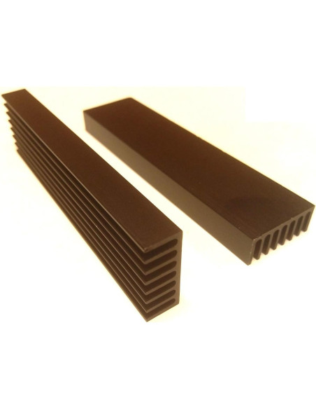 Disipador de Calor de Aluminio Easycargo 100mm 6 Piezas Negro