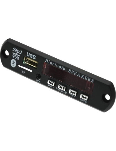 Módulo de Audio Bluetooth Genérico 12V MP3 WMA USB TF Coche