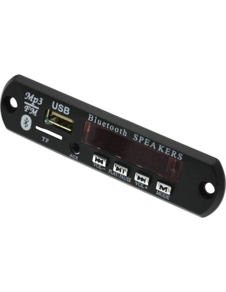 Módulo de Audio Bluetooth Genérico 12V MP3 WMA USB TF Coche