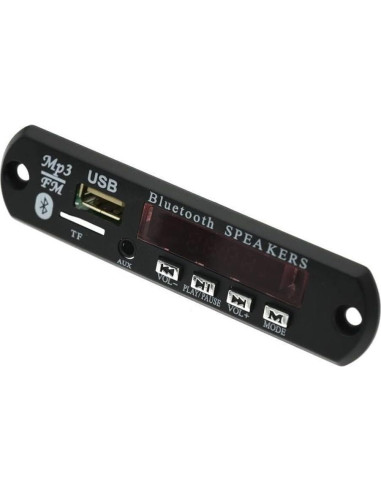 Módulo de Audio Bluetooth Genérico 12V MP3 WMA USB TF Coche