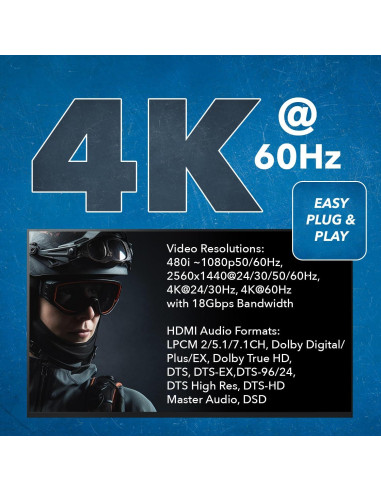 Extensor HDMI 4K OREI UHD-FO10-K hasta 10Km con audio IR