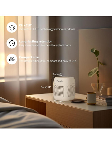 Desodorante para Refrigerador VERONLY, Carbón Activado, Blanco