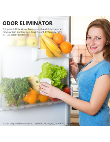 Desodorante para Refrigerador VERONLY, Carbón Activado, Blanco