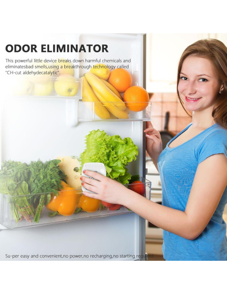 Desodorante para Refrigerador VERONLY, Carbón Activado, Blanco