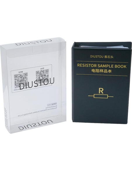 Kit de Resistores SMD 0402 DIUSTOU 170 Valores 0-10M 1%