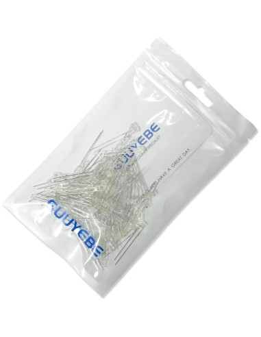 Diodo LED Blanco 2x3x4mm GuuYebe 100pcs DC 3V 20mA