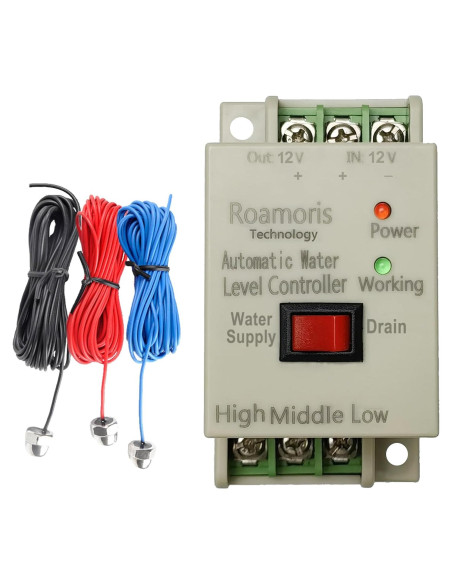 Controlador Automático de Nivel de Agua Roamoris WC02 12V