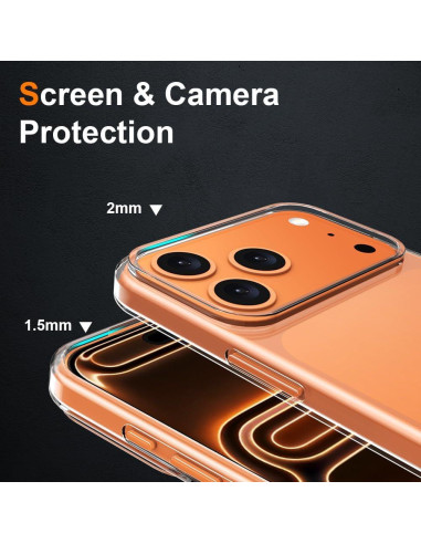 Funda Silicona Transparente Bokoo para iPhone 17 Pro Max