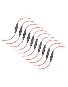 Soporte de Fusible Tipo Tornillo uxcell 6x30mm 10 Pcs 22 AWG