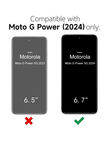 Funda de Silicona para Motorola Moto G Power 5G 2024 - Oakxco