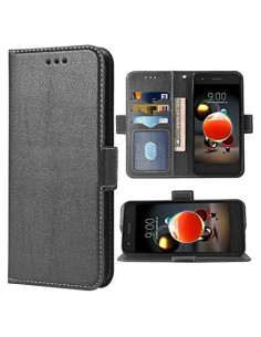Funda de billetera para LG Aristo 3/2/Plus/1 - PU cuero negro